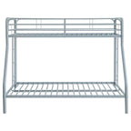 Carson Metal Twin Over Full Bunk Bed Glossy Silver