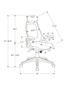 Office Chair, Adjustable Height, Swivel, Ergonomic, Armrests, Contemporary & Modern
