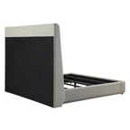 Jamonica - Eastern King Bed - Beige & Dark Brown
