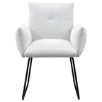 Ackland Upholstered Dining Arm Chair Light Grey (Set of 2)
