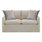 Upendo - Loveseat With 2 Pillows - Beige Linen