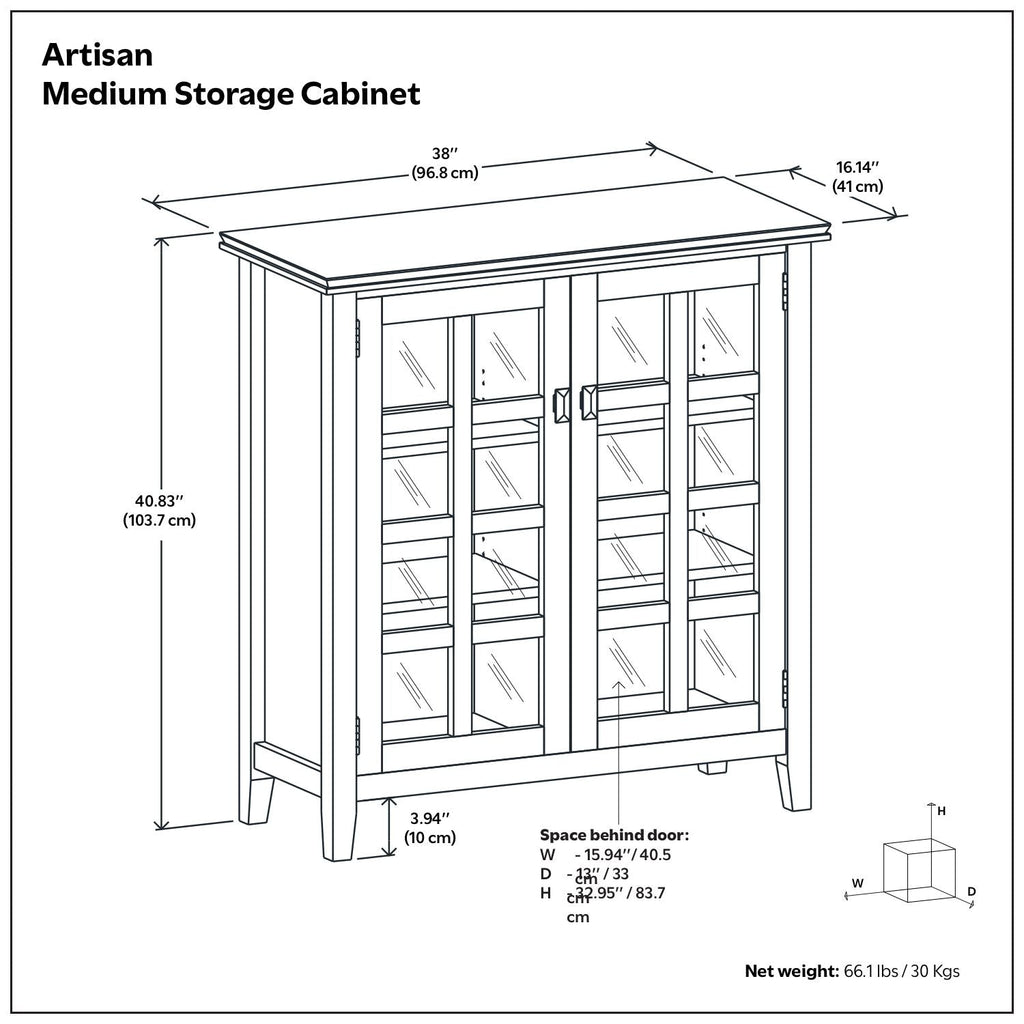 Artisan - Handcrafted Medium Storage Cabinet
