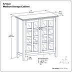 Artisan - Handcrafted Medium Storage Cabinet