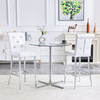Bar Chairs & Crystal Clasp Design (Set of 2)