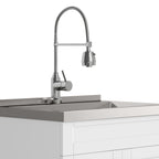 Hennessy - Deluxe Laundry Cabinet With Faucet And Stainless Steel Sink