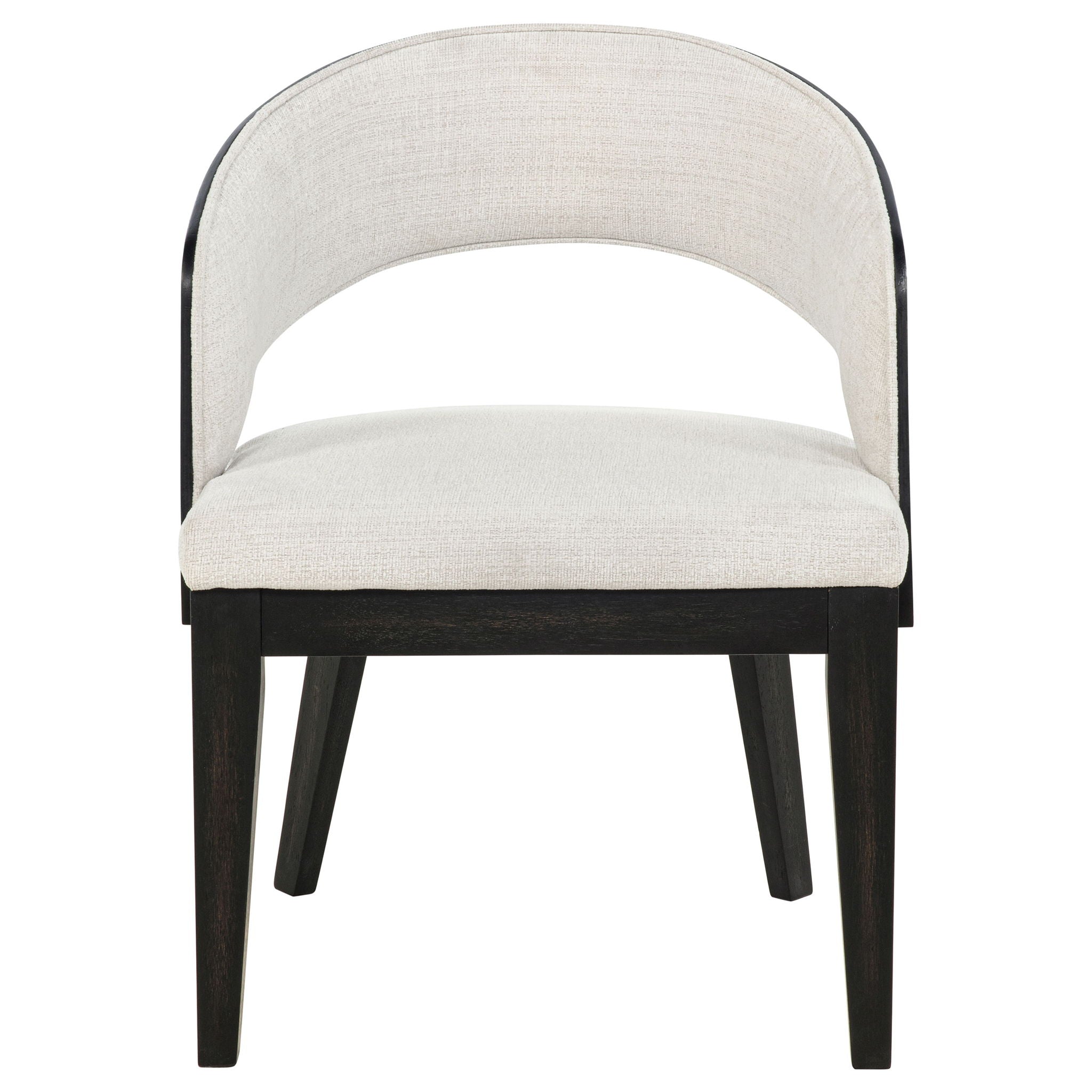 Leandro Upholstered Dining Arm Chair Cream (Set of 2)