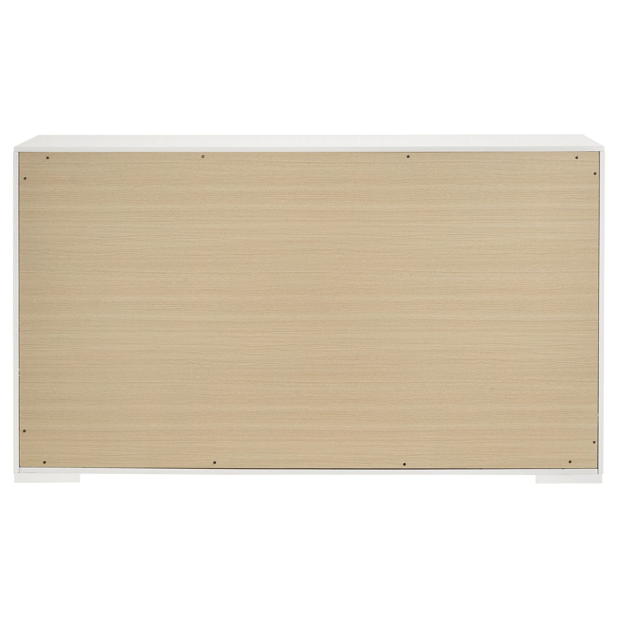 Ives 6-drawer Dresser Cabinet White High Gloss