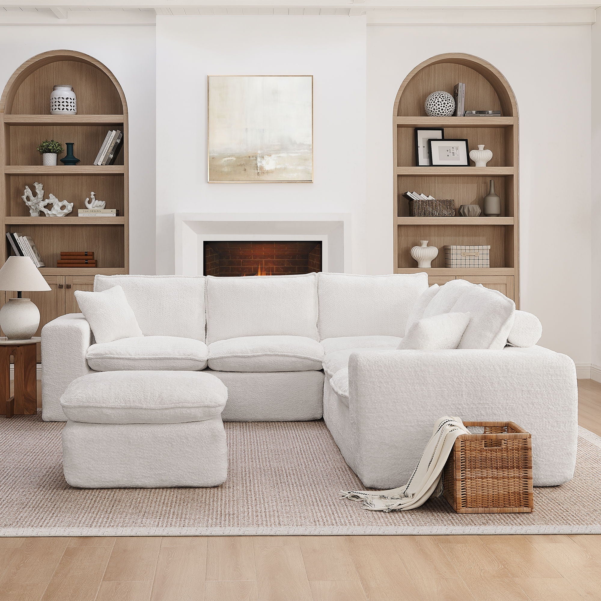 Sectional Sofa With Moveable Ottoman