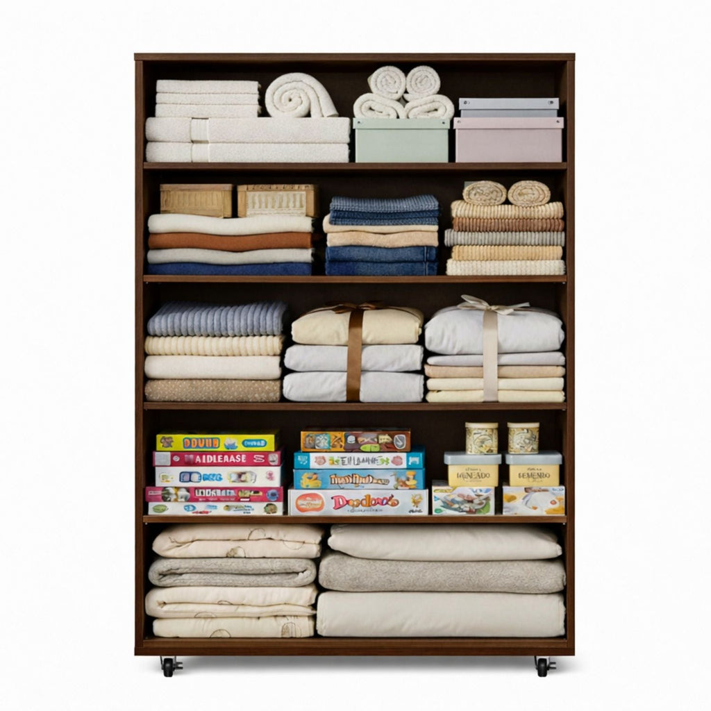 Modern 5 Drawer Dresser With Wheels