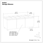 Avalon - Upholstered Storage Ottoman