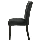 Dermott Upholstered Parson Dining Side Chair Black (Set of 2)