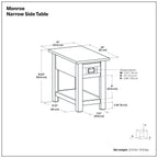Monroe - Handcrafted Side Table
