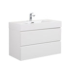 Alice - Bathroom Vanity With Large Storage, Sink, Wall Mounted