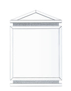 Lotus - 47" Accent Mirror - Mirrored, Faux Ice Cube Crystals