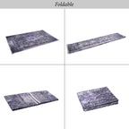 Maval - 2'6'' X 10' Washable Runner Rug - Anthracite
