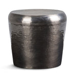 Troy - Metal Accent Table - Antique Silver