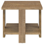 Dawn 2-piece Round Coffee and End Table Set Mango Brown