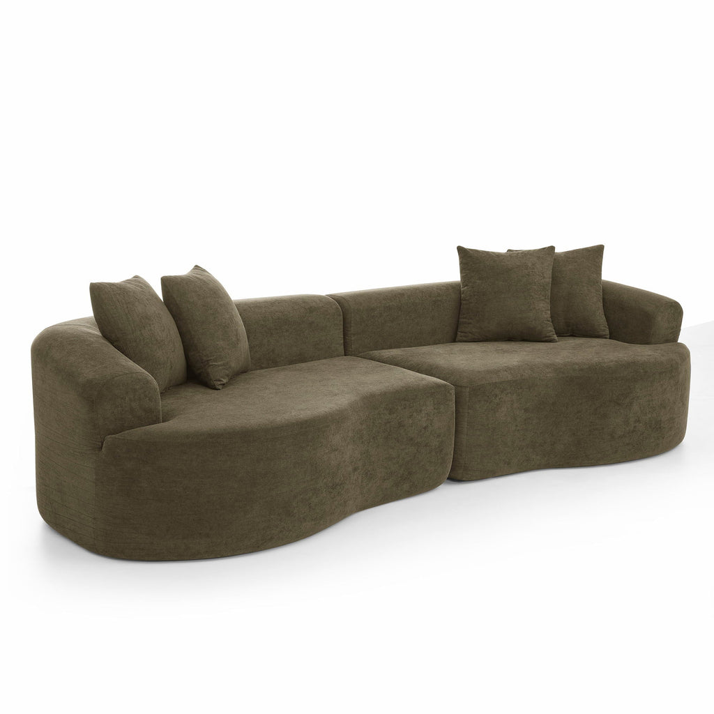 4 Seater Curved Cloud Sectional Sofa