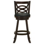 Calecita Wood Swivel Bar Chair Cappuccino (Set of 2)
