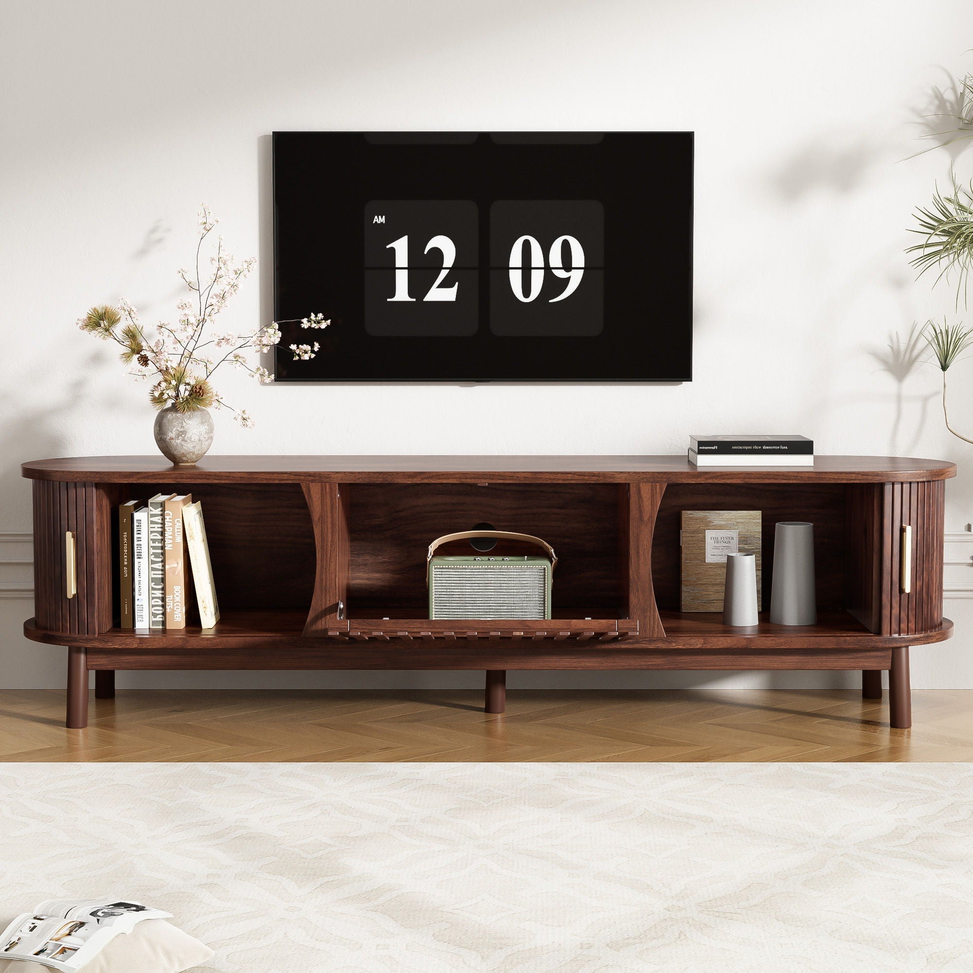 TV Stand, Entertainment Center With Storage