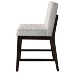 Edwyn - Counter Height Chair (Set of 2) - Gray Linen & Espresso