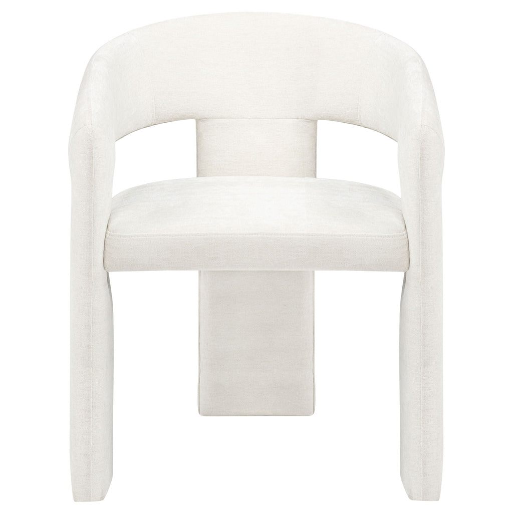 Carlow Upholstered Dining Arm Chair White (Set of 2)