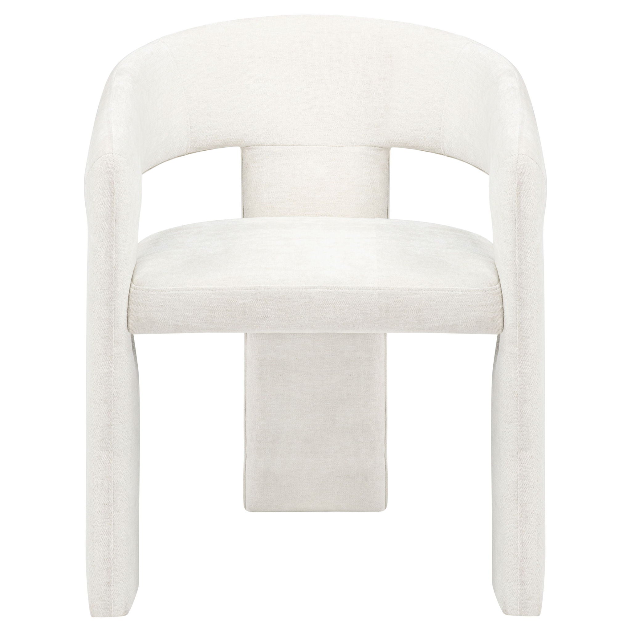 Carlow Upholstered Dining Arm Chair White (Set of 2)
