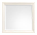 Kingston - Landscape Mirror - Whisper White And Cerused Nutmeg