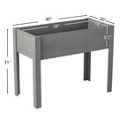 Raised Garden Bed With Legs, Elevated Planter Box For Outdoor Plants
