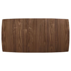 Alfredo 63-inch Extension Leaf Dining Table Natural Walnut