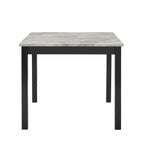 Modern 5 Piece Counter Height Dining Set With Tufted Nail Head Chairs