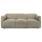 Dorset 3-piece Upholstered Round Track Arm Sofa Set Brown
