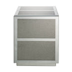 Noralie - 18" End Table With Faux Diamonds - Mirrored