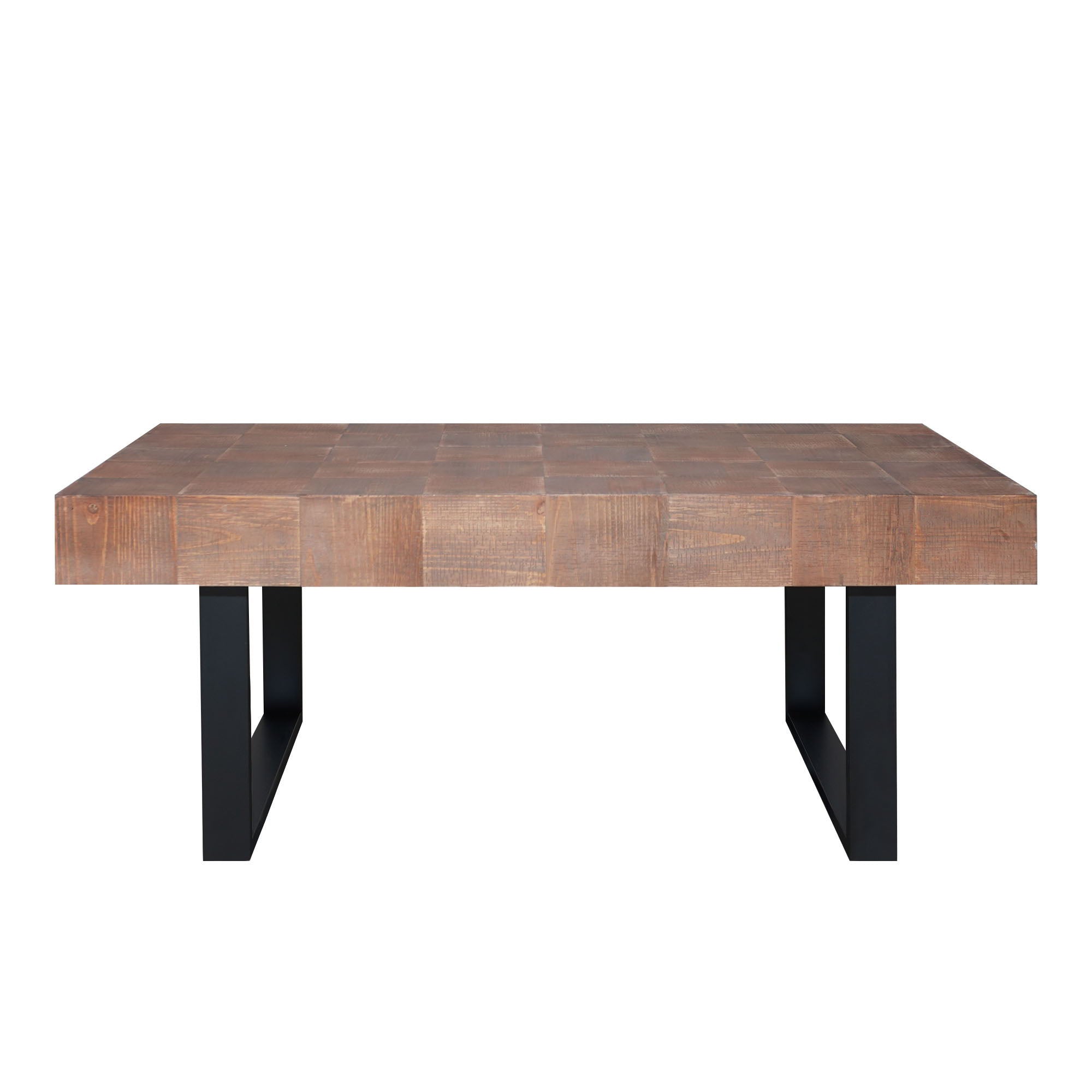 Rectangular Coffee Table With U-Shaped Legs Living Room - Multi