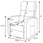 Royston - Upholstered Power Lift Recliner With Remote Comfort - Black