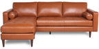 Mid-Century Tufted Sectional With Reversible Chaise
