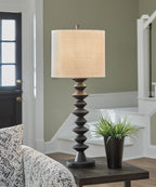 Luanndon - Poly Buffet Lamp - Black