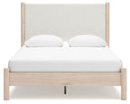 Cadmori - Upholstered Panel Bed