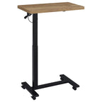 Westpark Pneumatic Adjustable C-Shape Side Table with Casters Mango