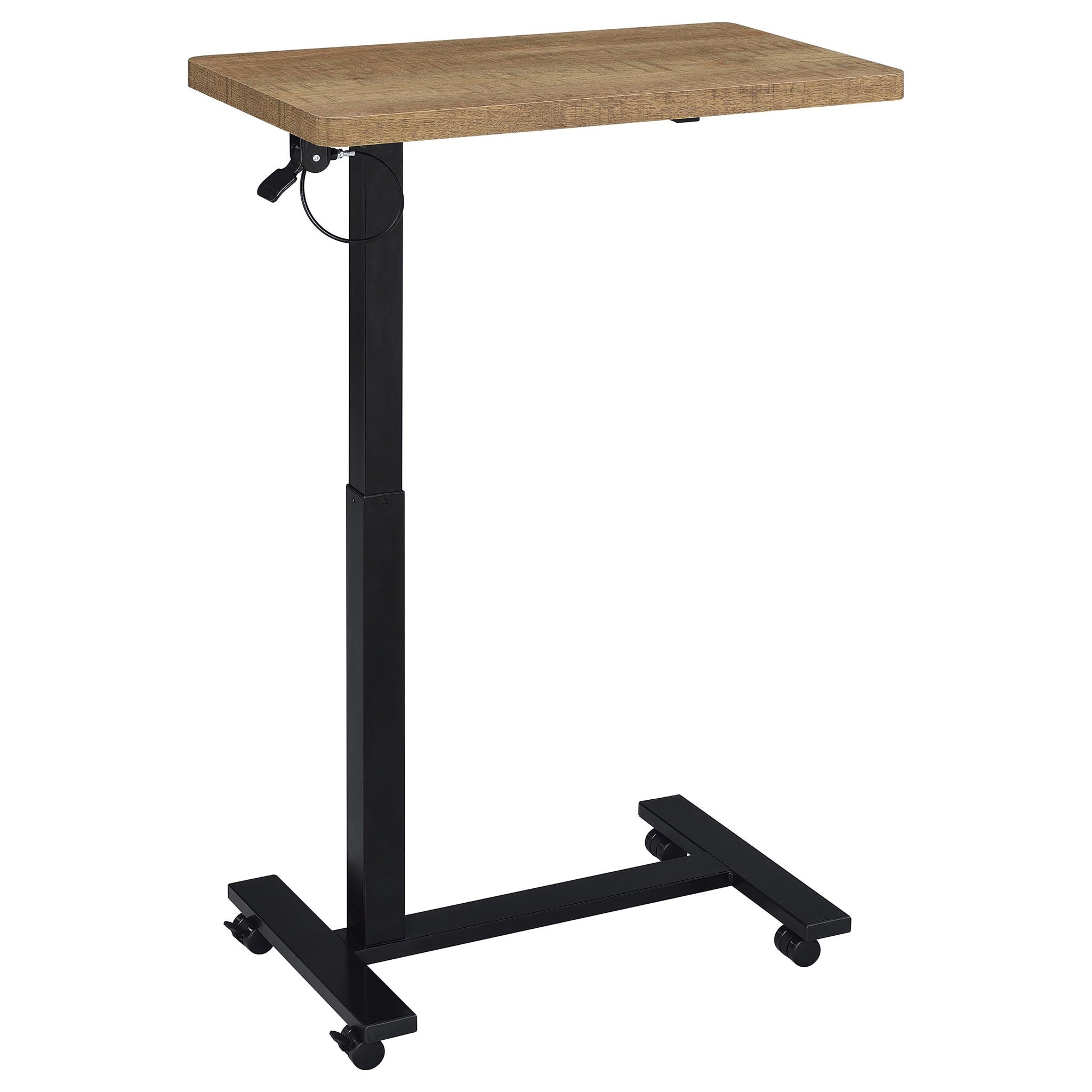 Westpark Pneumatic Adjustable C-Shape Side Table with Casters Mango
