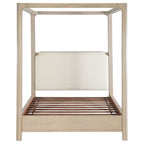 Solano 85-inch California King Canopy Bed Weathered Mango