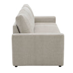 Leira - Linen Pull Out Sleeper Sofa - Beige