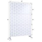 Outdoor & Indoor Metal Privacy Freestanding Decorative Screen