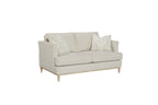 Loveseat With 2 Reversable Cushions And 2 Pillows - Off White