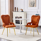 Puffy Bubble, Ball Chain Chair With Armrests For Dining Room (Set of 2)