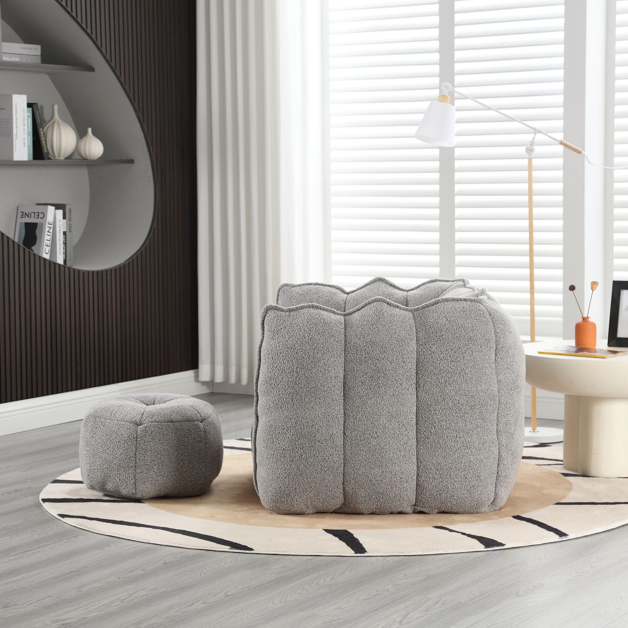Soft Bean Bag Chair With High Resilient Foam