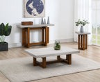 Keven - Faux Concrete Top Table
