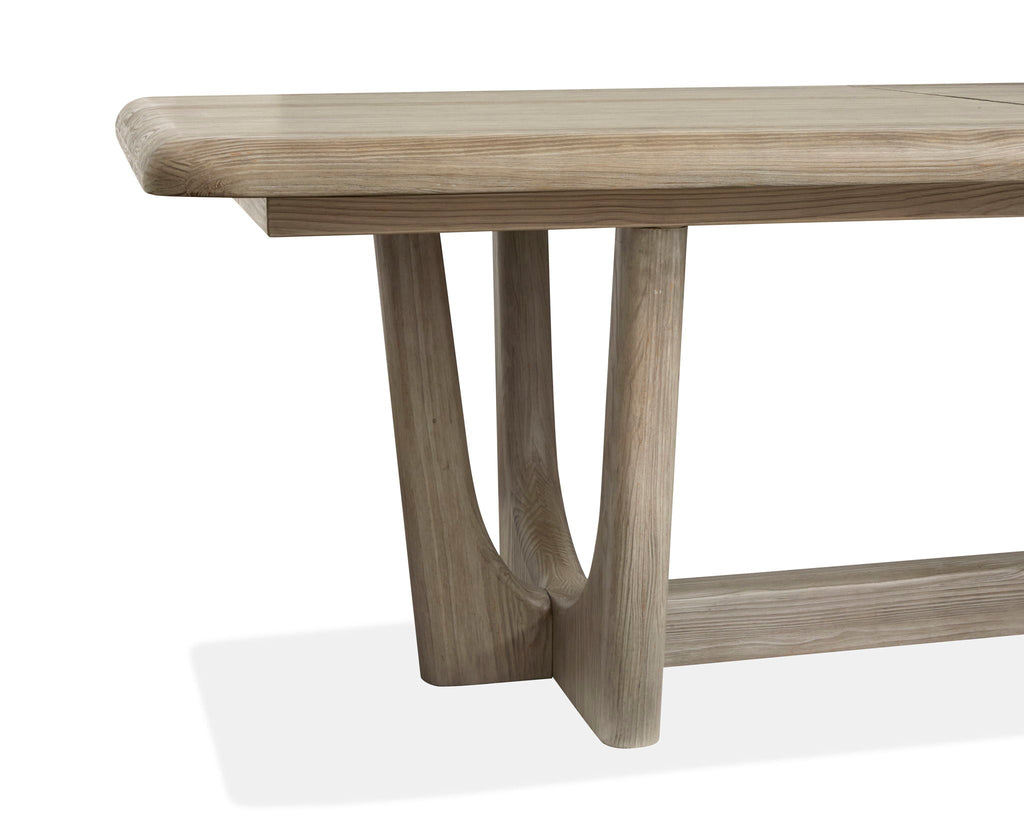 Braelyn - Extendable Trestle Dining Table - Dorian Gray