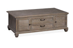 Lancaster - Lift Top Storage Cocktail Table (With Casters) - Dove Tail Gray