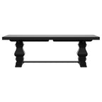 Florence 126-inch Extension Dining Table Distressed Black